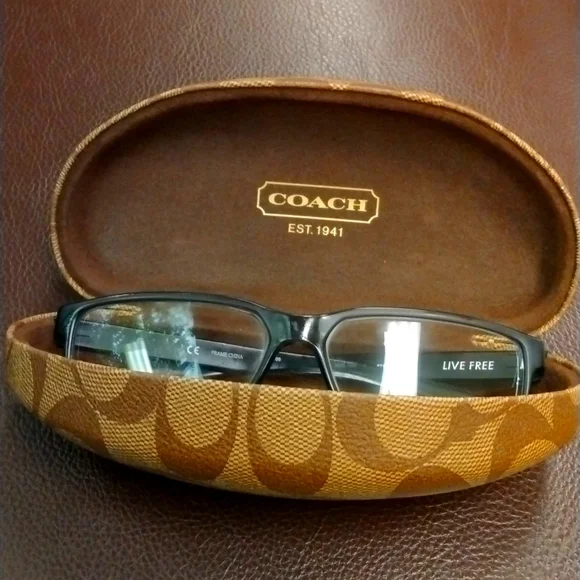 Coach Glasses Case $38 + free sunglasses - Picture 1 of 6